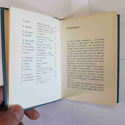 CALENDARIO D'AMORE ANTOLOGIA POETICA ITALIANA E STRANIERA MONDADORI 1969