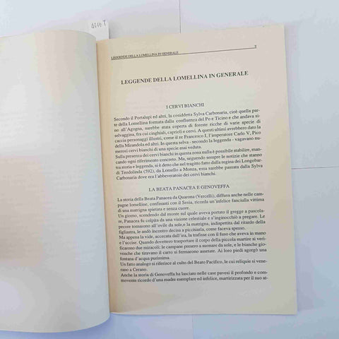 ROMANO BERGAMO - LEGGENDE E SUPERSTIZIONI DELLA LOMELLINA 1989 GIANNI IUCULANO