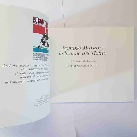 POMPEO MARIANI LE LANCHE DEL TICINO CATALOGO D'ARTE ANTEA EDIZIONI 1996 PAVIA
