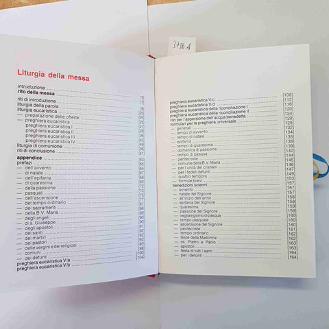 MESSALINO FESTIVO DELL'ASSEMBLEA EDIZIONE 1984 EDB RILEGATO ROSSO liturgia