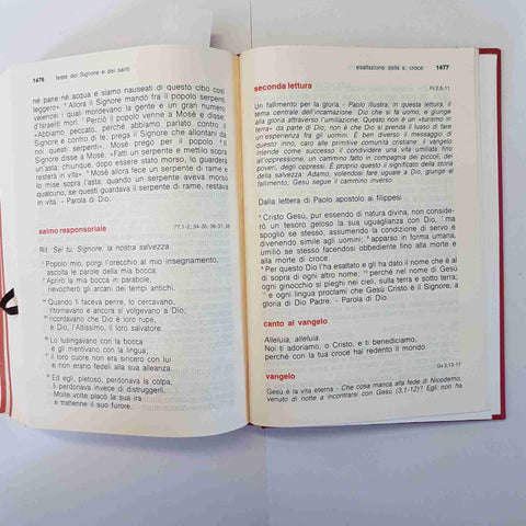 MESSALINO FESTIVO DELL'ASSEMBLEA EDIZIONE 1984 EDB RILEGATO ROSSO liturgia
