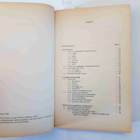 ENRICO SPOLETINI - IL COBOL TEORIA ED ESERCIZI - FRANCO ANGELI INFORMATICA 1981
