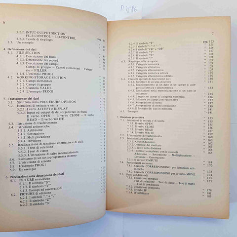 ENRICO SPOLETINI - IL COBOL TEORIA ED ESERCIZI - FRANCO ANGELI INFORMATICA 1981