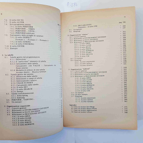 ENRICO SPOLETINI - IL COBOL TEORIA ED ESERCIZI - FRANCO ANGELI INFORMATICA 1981