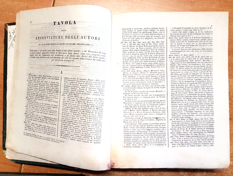 DIZIONARIO UNIVERSALE DELLA LINGUA ITALIANA 1835/1846 ROBIOLA 7 vol FODRATTI1361