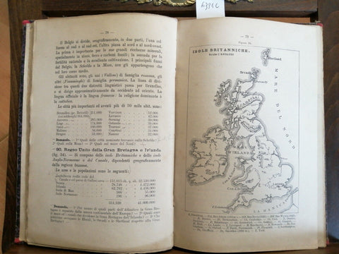 LUIGI HUGUES - NOZIONI ELEMENTARI DI GEOGRAFIA 1903 LOESCHER 103 FIGURE (63