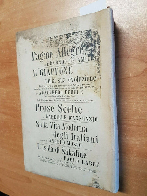 EDMONDO DE AMICIS - L'IDIOMA GENTILE - FRATELLI TREVES - 1905 - (CODICE 19