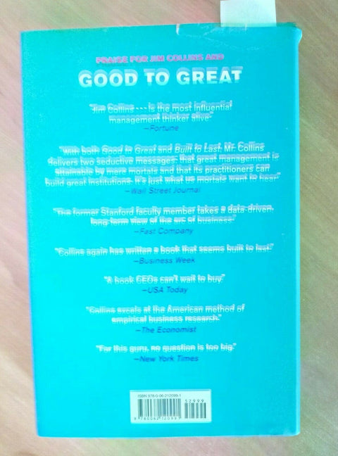 GREAT BY CHOICE - JIM COLLINS MORTEN HANSEN 2011 HARPER COLLINS 1 ED. (570