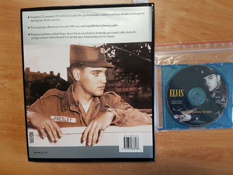 ELVIS PRESLEY - PRIVATE ELVIS IN GERMANY THE MISSING YEARS 1993 + CD (3631E