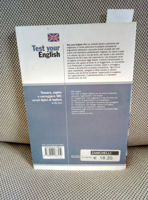 TEST YOUR ENGLISH - TROVARE CAPIRE CORREGGERE 501 ERRORI 2008 ZANICHELLI (2