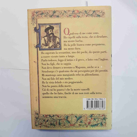BLAKE MORRISON LA CONFESSIONE DI GUTENBERG ROMANZO 1°ED. LONGANESI 2000 STORICO
