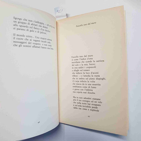EUGENIO MONTALE OSSI DI SEPPIA LO SPECCHIO MONDADORI XXII EDIZIONE 1975