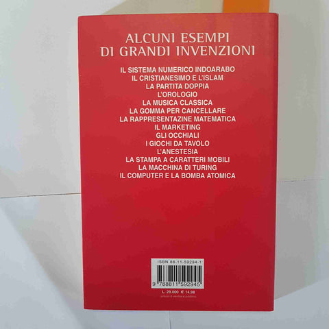LE PIU' GRANDI INVENZIONI JOHN BROCKMAN GARZANTI 2000 SCIENZA TECNOLOGIA