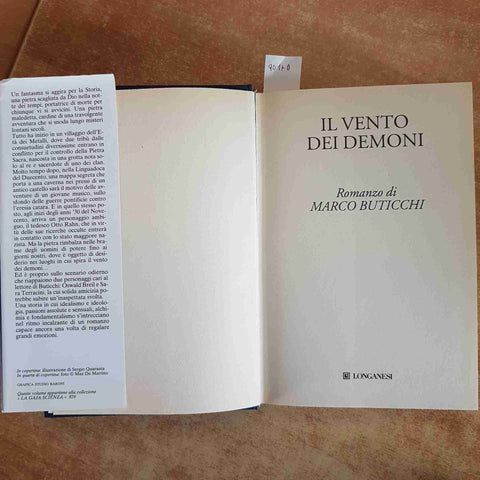 IL VENTO DEI DEMONI MARCO BUTICCHI LONGANESI 2007 ROMANZO avventura