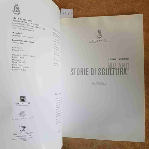 STORIE DI SCULTURA MILANO CASTELLO DI VIGEVANO CATALOGO MOSTRA 2003