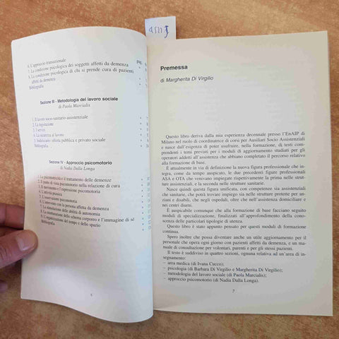 ALZHEIMER E ALTRE DEMENZE LINEE GUIDA ASSISTENZA 2007 DI VIRGILIO franco angeli