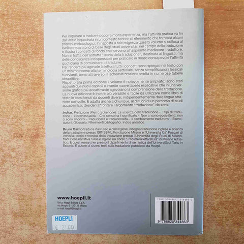 OSIMO - PROPEDEUTICA DELLA TRADUZIONE 2012 HOEPLI manuale