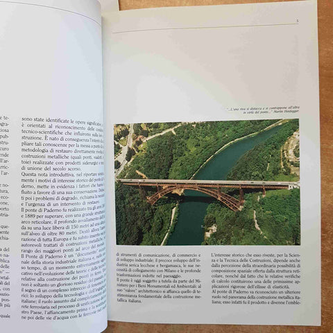 IL VIADOTTO DI PADERNO SULL'ADDA 1889-1989 STORIA DEL PONTE ROTHLISBERGER