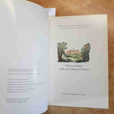 FLORA PROTETTA NELLA PROVINCIA DI PAVIA 1991 PIANTE ILLUSTRATO