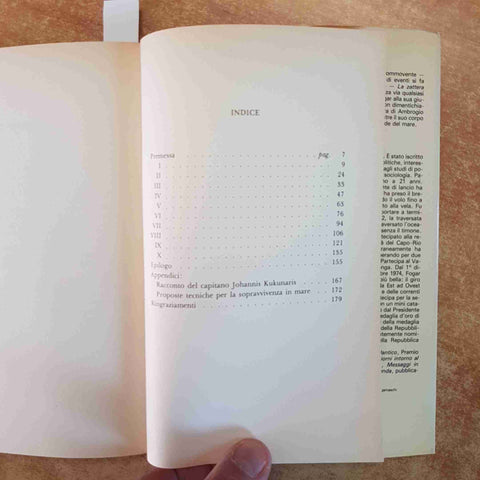AMBROGIO FOGAR - LA ZATTERA STORIA VERA SOPRAVVIVENZA MARE OCEANO 1979 RIZZOLI