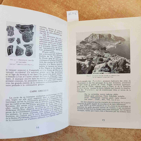 CAPRI HISTOIRE ET MONUMENTS - AMEDEO MAIURI - GUIDA STORICA ILLUSTRAZIONI 1981