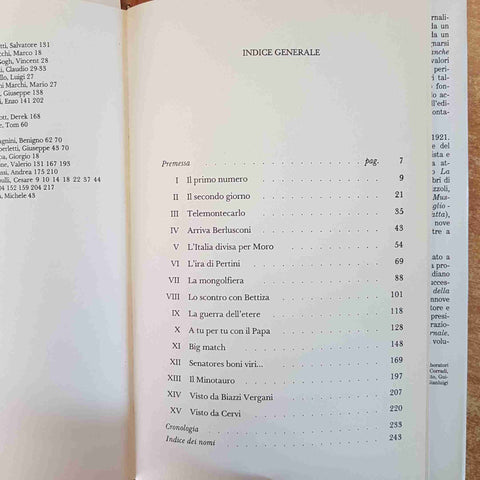 I VENT'ANNI DEL GIORNALE DI MONTANELLI CERVI, BIAZZI VERGANI 1994 RIZZOLI 1°ED.