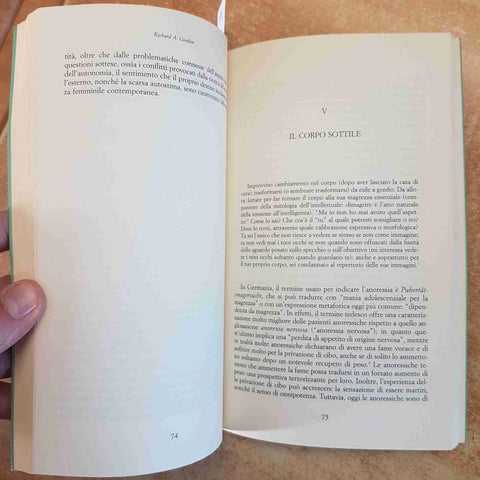 ANORESSIA E BULIMIA - RICHARD GORDON - CORTINA DISTURBI ALIMENTARI SOCIETA 1991