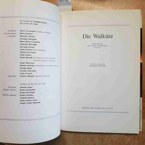 DIE WALKURE - RICHARD WAGNER - TEATRO ALLA SCALA - LIBRETTO SAGGIO OPERA 1994
