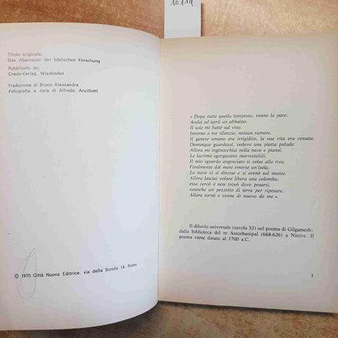 LE GRANDI SCOPERTE ARCHEOLOGICHE NEL MONDO DELLA BIBBIA 1970 HANS STUMPF Citta'