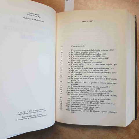 LA GRANDE STORIA DELLA SECONDA GUERRA MONDIALE 1991 MARTIN GILBERT - CDE