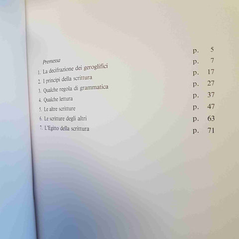 LEGGERE I GEROGLIFICI INTRODUZIONE SCRITTURA EGIZIANA - SERGIO PERNIGOTTI 1988