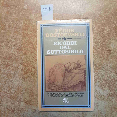 RICORDI DAL SOTTOSUOLO FEDOR DOSTOEVSKIJ INTRODUZIONE MORAVIA RIZZOLI sigillato