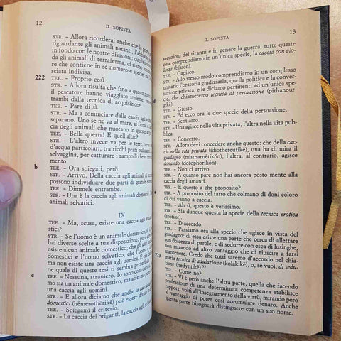 PLATONE - IL SOFISTA - I CLASSICI DEL PENSIERO FABBRI - FILOSOFIA GRECA 1996