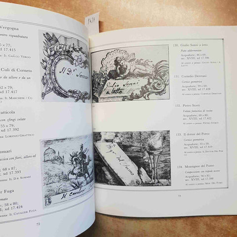 L'ARTE DI PRESENTARSI BIGLIETTI DA VISITA ROMA SETTECENTO PALOMBI 1985 CATALOGO
