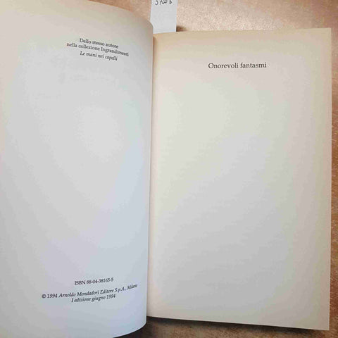 ONOREVOLI FANTASMI - VITTORIO SGARBI - PRIMA EDIZIONE 1994 MONDADORI politica