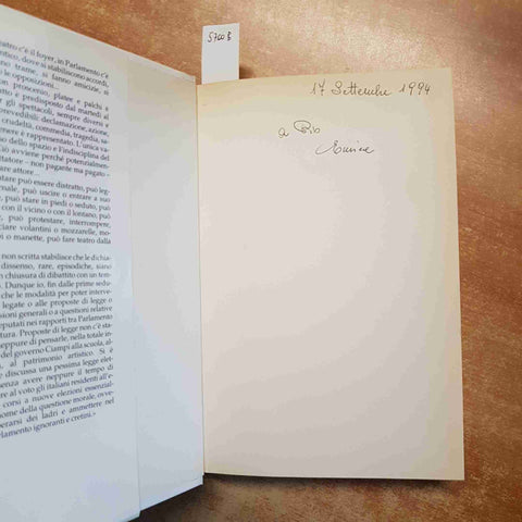 ONOREVOLI FANTASMI - VITTORIO SGARBI - PRIMA EDIZIONE 1994 MONDADORI politica