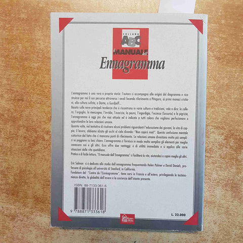 IL MANUALE DELL'ENNEAGRAMMA - ERIC SALMON HOBBY & WORK 1998 COLLANA ABC