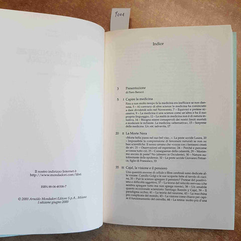 MISERIE E GRANDEZZE DELLA MEDICINA - BRANCATO PANDOLFI 2000 MONDADORI 1°edizione