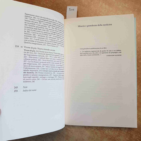 MISERIE E GRANDEZZE DELLA MEDICINA - BRANCATO PANDOLFI 2000 MONDADORI 1°edizione