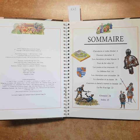 LES CHEVALIERS LIBRO INTERATTIVO POP-UP NATHAN MIROIRS DE LA CONNAISSANCE 2005