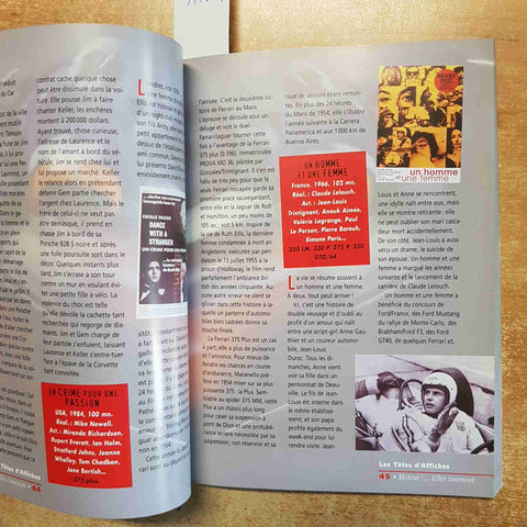 MOTEUR! ELLES TOURNENT LE FERRARI AL CINEMA AUTO FILM COLLEZIONE FRANCESE 2003