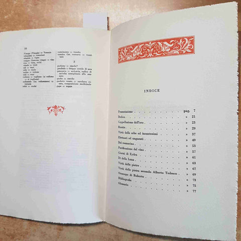 THESAURUS RUBERTI RICETTE INCANTESIMI E FARMACI SEGRETI 1958 RUBERTO DI BERNARDI
