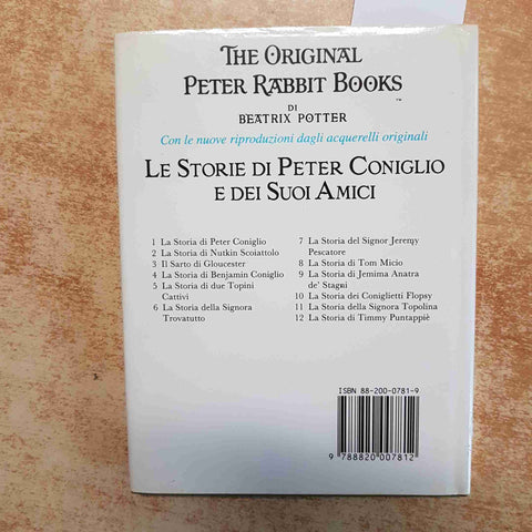 LA STORIA DI PETER CONIGLIO - BEATRIX POTTER - EDIZIONE ILLUSTRATA 1988 SPERLING