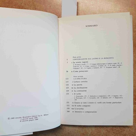 IL PIACERE DEL LATINO PER RICORDARLO IMPARARLO INSEGNARLO 2°ED. MANDRUZZATO 1989