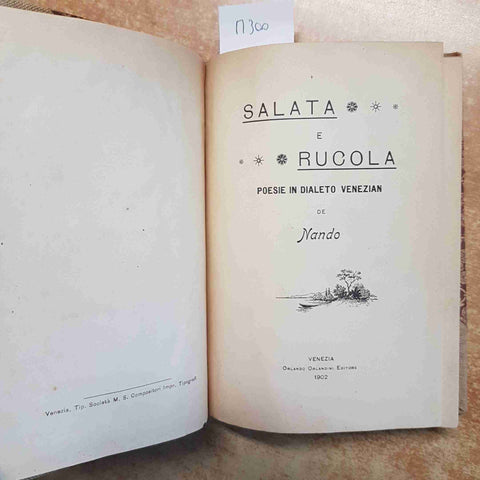 SALATA E RUCOLA NANDO + BORDIZANDO SPINACARPIO MOLENA POESIE DIALETTO VENEZIANO