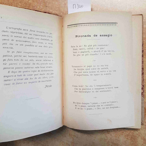SALATA E RUCOLA NANDO + BORDIZANDO SPINACARPIO MOLENA POESIE DIALETTO VENEZIANO