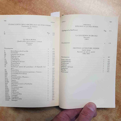 AUGUST STRINDBERG L'OPERA NARRATIVA 1872-1883 MURSIA VOLUME 1 CON COFANETTO 1990