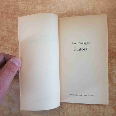 PAOLO VILLAGGIO - FANTOZZI - EDIZIONE SPECIALE OGGI BUR RIZZOLI 1984 romanzo