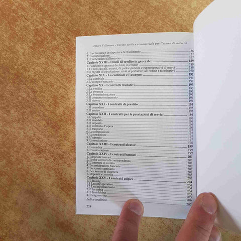 DIRITTO CIVILE E COMMERCIALE PER L'ESAME DI MATURITA' - ETTORE VILLANOVA 2003