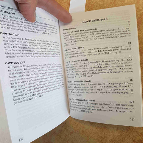 SINTESI DI LETTERATURA ITALIANA II DAL CINQUECENTO AL SETTECENTO Bruni Domenico